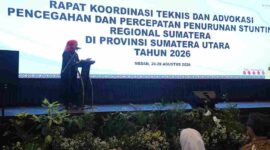 Bupati Asahan Taufik Zainal Abidin mengikuti Rakor Stunting Regional Sumatera 2026