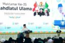 Presiden saat membuka Muktamar ke-35 Nahdlatul Ulama di Jombang, Jawa Timur, Kamis (27/8/2026).