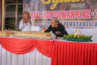 Wakil Wali Kota Pematangsiantar Herlina menghadiri peringatan Hari Jadi Polisi Wanita (Polwan) Republik Indonesia ke-78 yang digelar di lingkungan Polres Pematangsiantar, Jalan Sudirman, Jumat (28/8/2026).