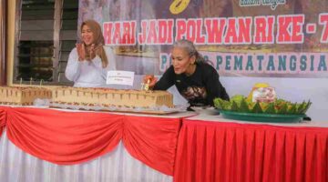 Wakil Wali Kota Pematangsiantar Herlina menghadiri peringatan Hari Jadi Polisi Wanita (Polwan) Republik Indonesia ke-78 yang digelar di lingkungan Polres Pematangsiantar, Jalan Sudirman, Jumat (28/8/2026).