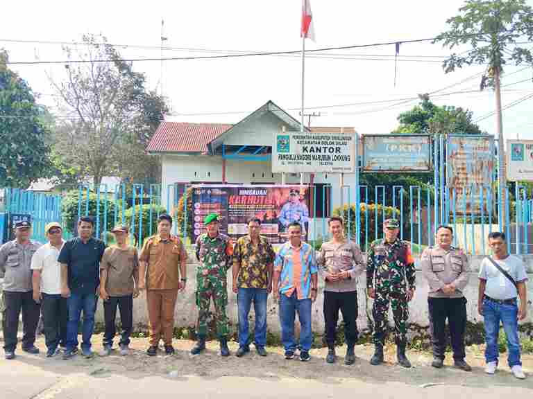 Polsek Dolok Silau bersama Forkopimca menyiapkan sosialisasi pencegahan Karhutla di Nagori Marubun Lokkung dan Togur, Kabupaten Simalungun.