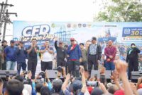 Gelaran Car Free Day (CFD) di Jalan Sumatera, Kecamatan Medan Belawan, Minggu (30/8/2026).