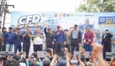 Gelaran Car Free Day (CFD) di Jalan Sumatera, Kecamatan Medan Belawan, Minggu (30/8/2026).