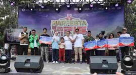 Penutupan kegiatan yang dirangkai dengan Hari Indonesia Menabung Kota Pematangsiantar Tahun 2026 tersebut dihadiri Wali Kota Pematangsiantar Wesly Silalahi, S.H., M.Kn. di Lapangan Adam Malik, Minggu (30/8/2026).