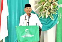 Bupati Simalungun, Dr. H. Anton Achmad Saragih, saat menghadiri Musyawarah Daerah (Musda) XII Al Jam'iyatul Washliyah Kabupaten Simalungun Tahun 2026 di Gedung Majelis Ulama Indonesia (MUI) Simalungun, Kecamatan Siantar, Sabtu (2/5/2026).