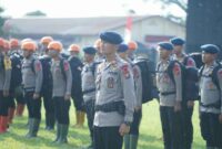 Satbrimob menyiapkan satu Satuan Setingkat Kompi (SSK) atau sekitar 100 personel yang dipimpin Danyon A Pelopor Kompol Abdul Holid, S.Sos., M.H.
