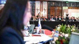 Gubernur Sumatera Utara (Sumut) Bobby Afif Nasution, didampingi OPD memimpin Chief Ministers and Governors Forum (CMGF) IMT-GT 32 dalam rangka Pertemuan Tingkat Mentri Indonesia, Malaysia,Thailand Growth Triangle (IMT-GT) di di Lantai 2 Ballroom JW marriot Hotel Medan, Rabu (9/9/2026)