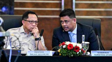 Gubernur Sumatera Utara (Sumut) Bobby Afif Nasution, Bersama Mentri Dalam Negri Muhammad Tito Karnavian, beserta Gubernur dan Wakil Gubernur se-Sumatera,  
mengikuti Rapat Koordinasi Gubernur Se Sumatera dalam rangka pertemuan tingkat Mentri, Indonesia, Malaysia, Thailand Growth Triangle (IMT-GT) di Lantai 2 Ballroom JW marriot Hotel Medan, Rabu (9/9/2026)