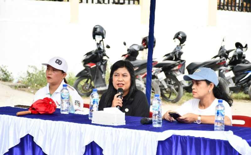 DWP Samosir menggelar layanan kesehatan gratis dan Pap Smear di Pangururan sebagai bagian Germas untuk mendorong deteksi dini penyakit.