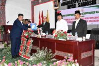 Bupati Vandiko menyampaikan KUA-PPAS Samosir 2027.