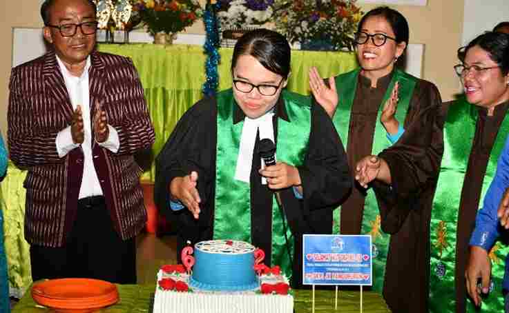 Wakil Bupati Samosir Ariston Tua Sidauruk, saat menghadiri puncak perayaan HUT ke-62 GKPI di Gereja GKPI Jemaat Khusus Pangururan, Minggu (30/8/2026).
