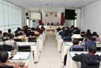 Forum Koordinasi dan Evaluasi Tim Terpadu Optimalisasi PAD Kabupaten Samosir di Aula Kantor Bupati Samosir, Kamis (3/9/2026).