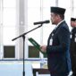 Gubernur Sumatera Utara (Sumut) Muhammad Bobby Afif Nasution didampingi Wakil Gubernur  Sumut  Surya, Pj Sekretaris Daerah Provinsi Sumut Timur Tumanggor dan sejumladh OPD melantik dan pengambilan sumpah janji  jabatan  Pejabat Pimpinan Tinggi  Pratama di Lingkungan Pemerintah Provinsi Sumut, di Aula Tengku Rizal Nurdin Rumah Dinas Gubernur, Jalan Sudirman No 41 Medan, Jumat (18/9/2026)