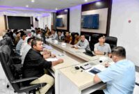 Kepala Dinas Komunikas dan Informatika (Kominfo) Provinsi Sumatera Utara (Sumut) Erwin Hotmansah Harhap memimpin Rapat Koordinasi (Rakor) Pemutakhiran Data Blankspot  Se-Provinsi Sumut di Aula Trasparasi, Dinas Kominfo Sumut, Jalan H.M said Medan, Selasa (29/9/2026). 
