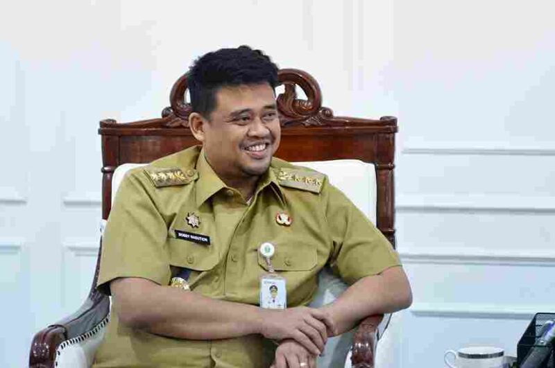 Gubernur Sumatera Utara (Sumut) Bobby Nasution menerima audiensi Pengurus Dewan Pimpinan Daerah Asosiasi Badan Pemusyawaratan Desa Nasional (Abpednas) Sumut di Ruang Kerja Lantai 10 Kantor Gubernur Sumut Jalan Diponegoro Kota Medan, Senin (21/9/2026).