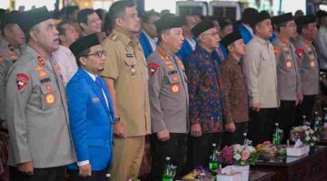 Acara Pengenalan Kehidupan Kampus bagi Mahasiswa Baru (PKKMB) di Jalan Kapten Muchtar Basri, Kota Medan, Senin (28/9/2026).