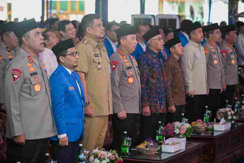 Acara Pengenalan Kehidupan Kampus bagi Mahasiswa Baru (PKKMB) di Jalan Kapten Muchtar Basri, Kota Medan, Senin (28/9/2026).