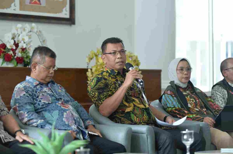 Pemerintah Provinsi Sumatera Utara (Sumut) melalui Badan Penanggulangan Bencana Daerah (BPBD) melakukan Konferensi Pers terkait kesiapsiagaan bencana di Sumut, Kegiatan yang difasilitasi Dinas Kominfo Sumut ini berlangsung di Lobby Dekranasda Lantai 1 Kantor Gubernur Sumut Jalan Diponengoro Kota Medan, Jumat (4/9/2026).