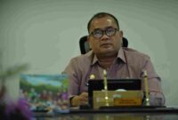 Pj Sekretaris Daerah Provinsi (Sekdaprov) Sumatera Utara (Sumut) Timur Tumanggor membuka Webinar Sesi XIV Tahun 2026 BPSDM Provsu : APBD Cerdas, Belanja Efektif, Dampak Maksimal di Ruang Rapat Sekretaris Daerah Gedung Kantor Gubernur Sumut Jalan Diponegoro Kota Medan, Kamis (3/9/2026).