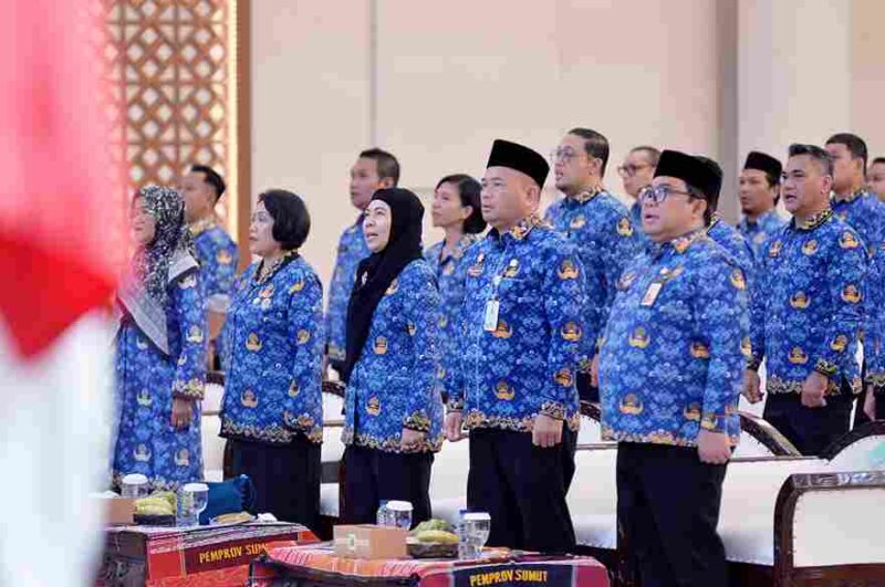 Pj. Sekretaris Daerah Provinsi Sumatera Utara (Sumut) Timur Tumanggor menghadiri dan memberi sambutan pada Seminar Rekonstruksi dan Rehabilitasi Arsip ASN terdampak bencana di wilayah kerja Kantor Regional VI BKN Medan di Aula Raja In