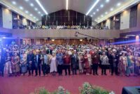 Timur Tumanggor saat menghadiri puncak Pesta Olob-Olob GKPS Resort Medan Barat di Hall Universitas Prima Indonesia, Jalan Ayahanda, Kota Medan, Minggu (13/9/2026)