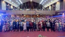 Timur Tumanggor saat menghadiri puncak Pesta Olob-Olob GKPS Resort Medan Barat di Hall Universitas Prima Indonesia, Jalan Ayahanda, Kota Medan, Minggu (13/9/2026)