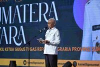 Wakil Gubernur Sumatera Utara (Sumut) Surya bersama Pj Sekretaris Daerah Provinsi Sumut Timur Tumanggor menghadiri dan membuka Rapat Koordinasi Awal Reforma Agraria Provinsi Sumut Tahun 2026 di Aula Raja Inal Siregar Lantai 2 Kantor Gubernur Sumut Jalan Diponegoro Kota Medan, Rabu (2/9/2026)
