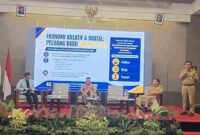 Workshop Digital Entrepreneurship yang digelar Kementerian Ekonomi Kreatif di Hotel Grandhika, Senin (31/8/2026).