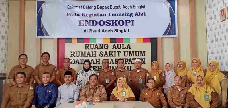 SUD Aceh Singkil resmi menghadirkan layanan endoskopi untuk memperluas akses pemeriksaan penyakit saluran pencernaan bagi masyarakat. Layanan tersebut diluncurkan pada Senin (31/8/2026).