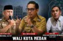Keterangan Foto : Camat Medan Timur (Kiri), Wali Kota Medan (Tengah), Lurah Aur (Kanan), disusun dalam bentuk gambar ilustrasli AI.