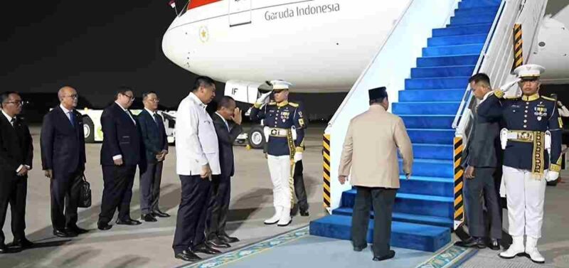 Presiden Prabowo Subianto bertolak ke Vladivostok, Rusia, untuk menjadi tamu kehormatan utama Eastern Economic Forum ke-11.