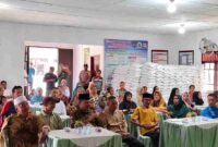 Masyarakat penerima bantuan pangan (PBP) di Desa Gajah Sakti, Kecamatan Bandar Pulau, Kabupaten Asahan, Rabu (2/9/2026).