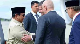 Presiden Prabowo Subianto tiba di Vladivostok untuk menghadiri Eastern Economic Forum ke-11.