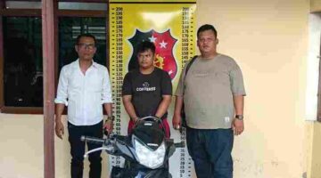 Polisi menangkap pria yang diduga mencuri motor kakaknya di Perdagangan, Simalungun. Motor tersebut disebut telah digadaikan senilai 1 juta.