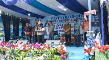 Suasana rangkaian  Pesta Olob-olob Gereja Kristen Protestan Simalungun (GKPS) Resort Siantar II Tahun 2026, di Balai Bolon GKPS Jalan Pdt J Wismar Saragih Pematangsiantar, Minggu (06/09/2026).