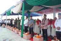 Wakil Bupati Asahan, Rianto, S.H., M.A.P., menghadiri Peringatan Maulid Nabi Muhammad SAW 1448 Hijriah yang diselenggarakan Kantor Kementerian Agama Kabupaten Asahan di halaman Kompleks Rumah Susun Sederhana Sewa (Rusunawa) Kisaran, Selasa (8/9/2026).