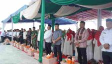Wakil Bupati Asahan, Rianto, S.H., M.A.P., menghadiri Peringatan Maulid Nabi Muhammad SAW 1448 Hijriah yang diselenggarakan Kantor Kementerian Agama Kabupaten Asahan di halaman Kompleks Rumah Susun Sederhana Sewa (Rusunawa) Kisaran, Selasa (8/9/2026).