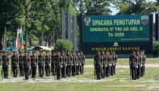 Upacara Penutupan Pendidikan Pertama Tamtama TNI Angkatan Darat (TNI AD) Gelombang II Tahun Anggaran 2026 yang berlangsung di Lapangan Jenderal Soedirman, Rindam I/Bukit Barisan, Jalan Argasari, Kelurahan Setia Negara, Kecamatan Siantar Sitalasari, Kota Pematangsiantar, Rabu (9/9/2026) pagi.