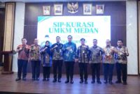 Wali Kota Medan Rico Tri Putra Bayu Waas meluncurkan lima inovasi layanan publik Pemerintah Kota Medan di Balai Kota Medan, Kamis (10/9/2026).