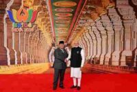 Presiden Prabowo menghadiri KTT BRICS 2026 di New Delhi, India.