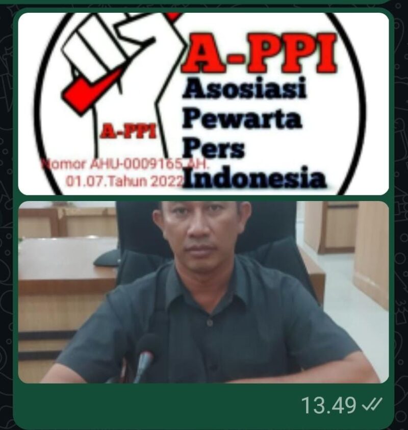 Ketua Asosiasi Pewarta Profesional Indonesia (APPI), Sebi,