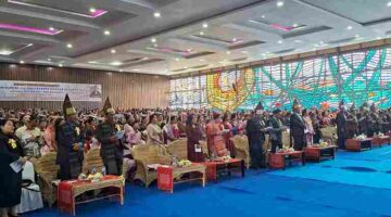 Pesta Olob-Olob GKPS Resort Siantar III dihadiri Sekda Junaedi Sitanggang. 