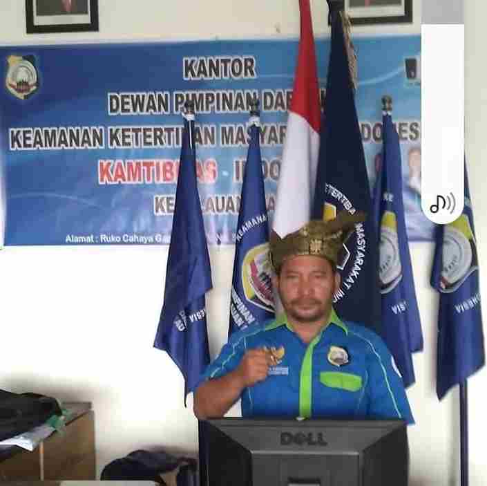 Ketua DPD Kamtibmas Indonesia Provinsi Kepri, Meidison Simamora.