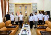 Wali Kota Wesly Silalahi menerima audiensi HIPMI Sumut dan calon pengurus BPC HIPMI Pematangsiantar.
