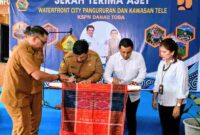Bupati Samosir menerima hibah aset Rp 169 miliar dari Kementerian PU untuk WFC Pangururan dan Kawasan Tele yang kini menjadi tanggung jawab Pemkab.