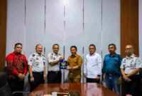 Sekretaris Daerah (Sekda) Junaedi Antonius Sitanggang, S.STP., M.Si., saat menerima rombongan Kantor Wilayah Direktorat Jenderal Pemasyarakatan Sumatera Utara (Kanwil Ditjenpas Sumut) di Balai Kota Pematangsiantar, Jalan Merdeka, Kelurahan Proklamasi, Kecamatan Siantar Barat, Selasa (15/9/2026) sore.