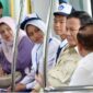 Presiden Prabowo naik LRT Jakarta