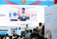 Presiden Prabowo Subianto saat peresmian LRT Jakarta rute Kelapa Gading–Manggarai di Stasiun LRT Manggarai, Jakarta, Rabu, 16 September 2026,