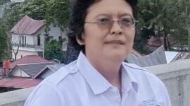 Ketua Serikat Media Siber Indonesia (SMSI) Kabupaten Samosir, Tetty Marlina Naibaho,