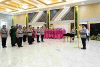 AKBP Hendri Nupia Dinka Barus resmi memimpin Polres Simalungun setelah sertijab di Polda Sumut